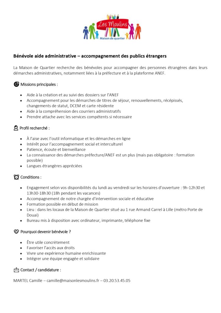 Recherche de bénévole